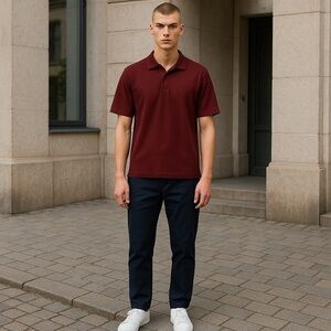 Ultra Club Cool & Dry‎ Men's Small Polo Shirt Maroon S